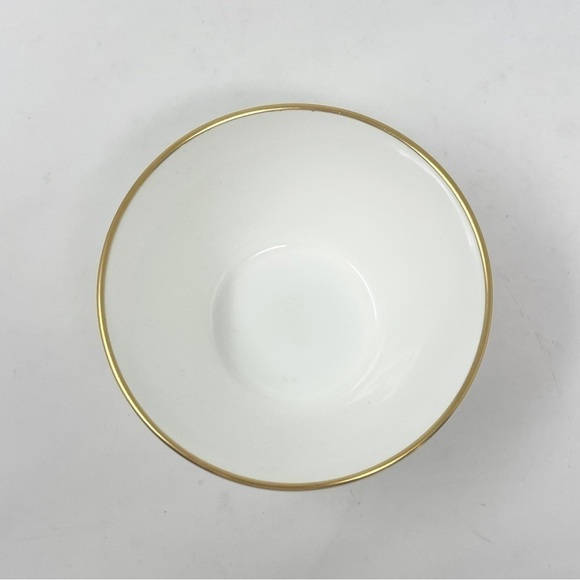 BOEHM 1988 The AT&T Rose Porcelain Serving Decorative Bowl W/ Gold Trim 4.5” - Picture 3 of 6